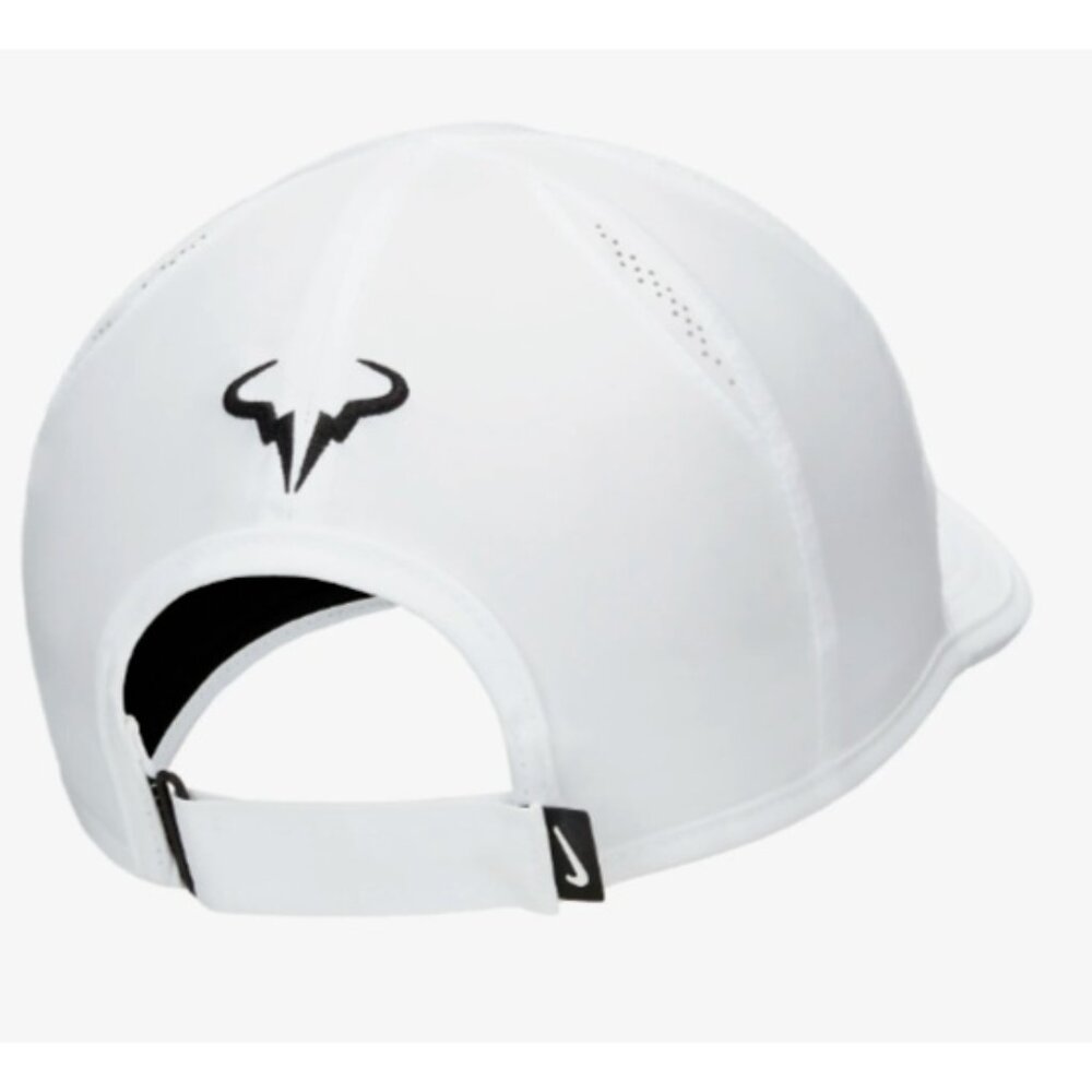 Nike Dri-Fit Club Unstructured Rafa Nadal Cap White Unisex Size S/M FB5600-100 - Picture 3 of 8